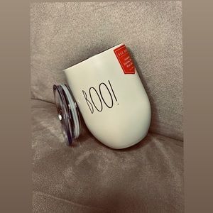 Rae Dunn “BOO” wine cup with lid